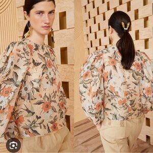Ulla Johnson “Eliza” Blouse In Alabaster NWT • Size 6